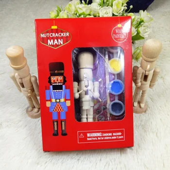 

New Year Decor Kids Doll 12CM Wooden Nutcracker Soldier Merry Christmas Decoration Pendants Ornaments for Xmas Tree Decor New