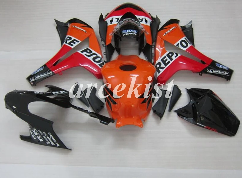 Литья под давлением ABS Полный обтекатели комплект Подходит для Honda CBR1000RR 08 09 10 11 2008 2009 2010 2011 CBR1000 Repsol высокая отключающая способность