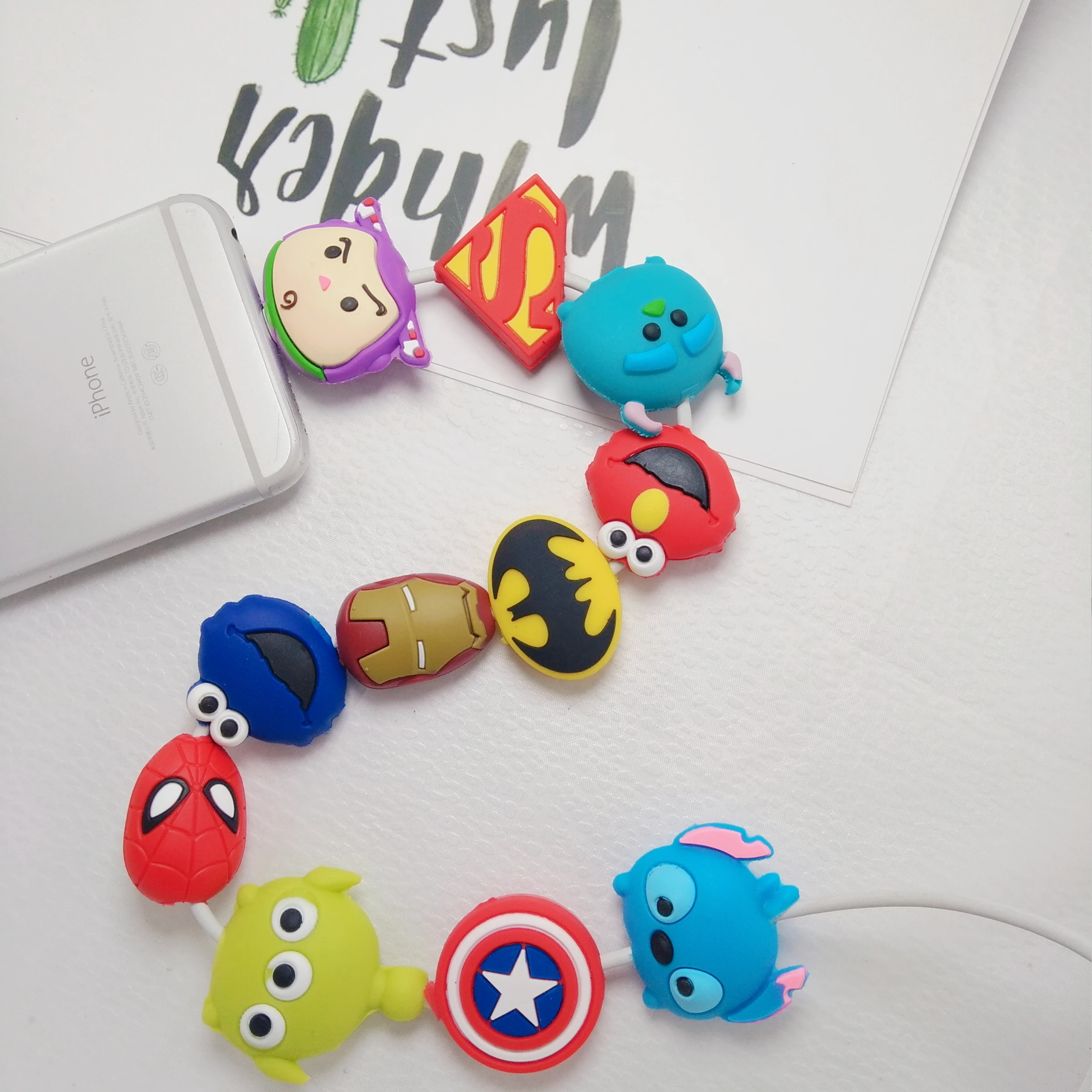 Защитный чехол с рисунком из мультфильма, чехол для кабеля, Coque Cord для iPhone 8 Plus, 4, 4S, 5, 5S, SE, 5C, 6, 6 S, 7, X, Xs, Max, XR, чехол для iPhone 7 Plus
