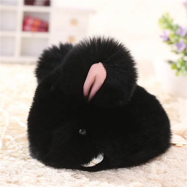11 см kawaii плюшевый брелок милый мини-симулятор Пасхальный кролик мягкие игрушки животных Пасхальный кролик кукла плюшевые игрушки для детей - Цвет: Зеленый