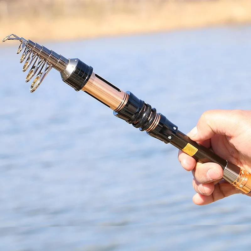 

Carbon Ultrashort Section Mini Sea Fishing Rod Retractable Toss Rod Surf Casting Rod Cast Fishing Telescopic Fishing Rod
