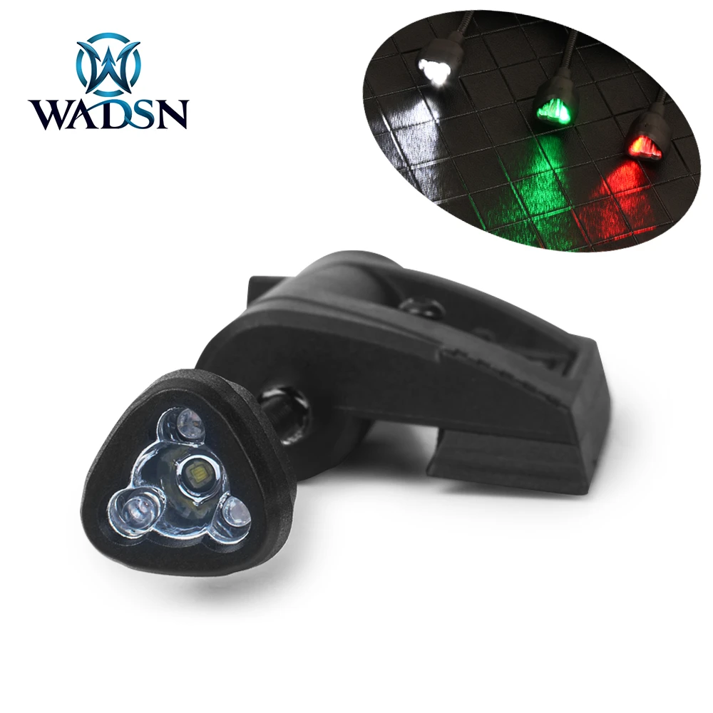 WADSNTactical Helmet Wapen Light Led Red Green White IR Tec Charge Pro