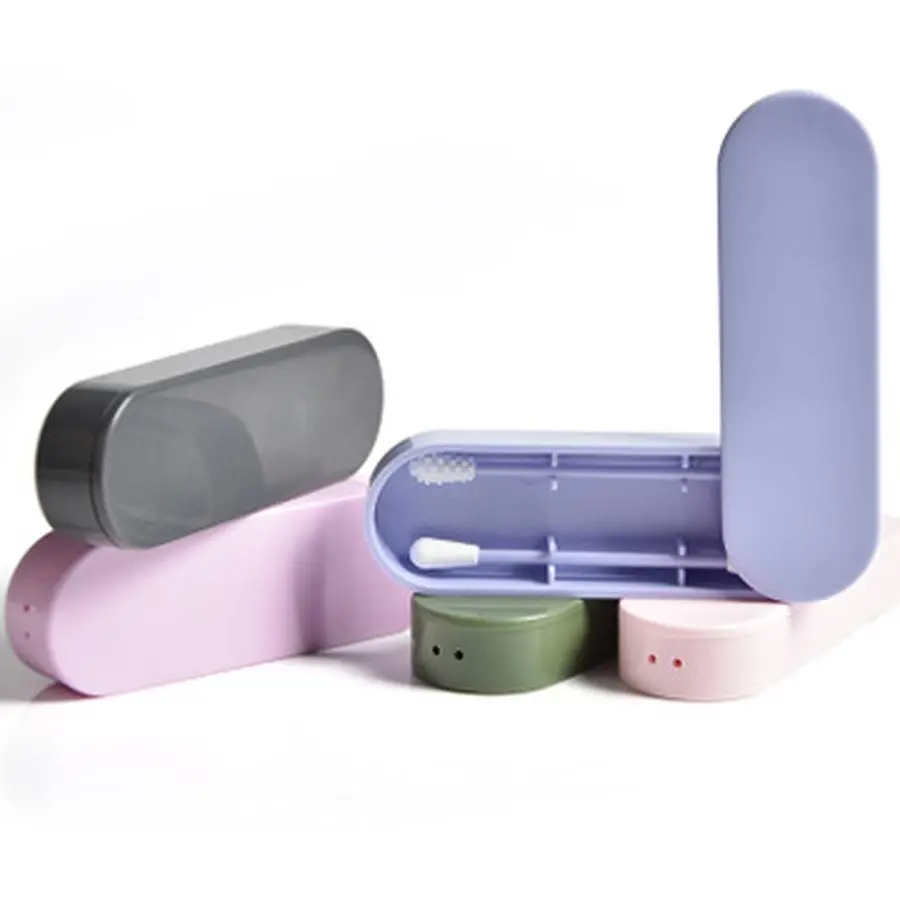 2Pcs/box Reusable Cotton Swab Cosmetic Cotton Buds Ear Stick Recycling Cotton Swabs Microbrush Makeup Ears Cleaning Health Tools