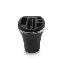 Пепельница 3 в 1, не сжигающая тепло+ зарядная док-станция+ автомобильная пепельница, портативный простой светильник, пепельница для автомобиля, высокая огнестойкая пепельница