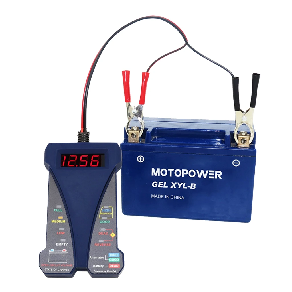 Charging System Analyzer Automotive Electronics Plastic Battery Load  Volmeter For Motorcycle Atv