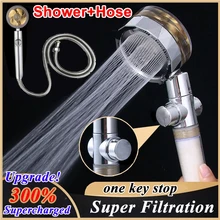 

Hot High Pressure Shower Head Water Saving Spray 360 Rotated Rainfall Shower Head Bathroom Hand-held Pressurized Bathroom Sets