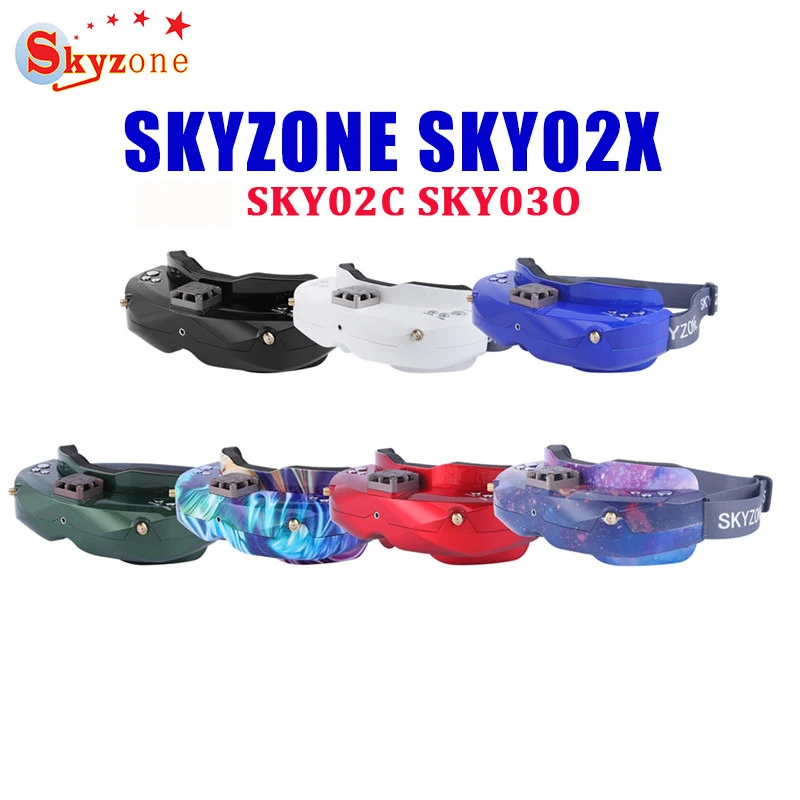SKYZONE SKY02X / SKY02C SKY03O 5 8 ГГц 48CH FPV очки поддержка DVR HDMI и Head Tracker Fan Для RC Racing Mini Drone Kit