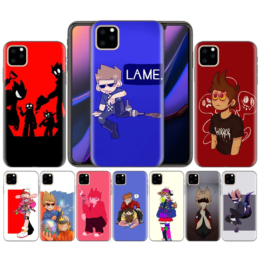 

Silicone Phone Case Cover For iphone XR XS Max X 7 8 6 6S Plus 11 11Pro Max 5 5S 5C SE 7Plus 8Plus Eddsworld Funny Phone Shell