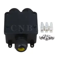 CNBTR черный Открытый Водонепроницаемый IP68 3-сторонний выход распределительная коробка разъем с терминалом