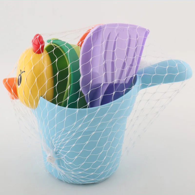 Five-Piece Soft Silcone Beach Bailer Toy Summer Play Sand Play with Water Tool