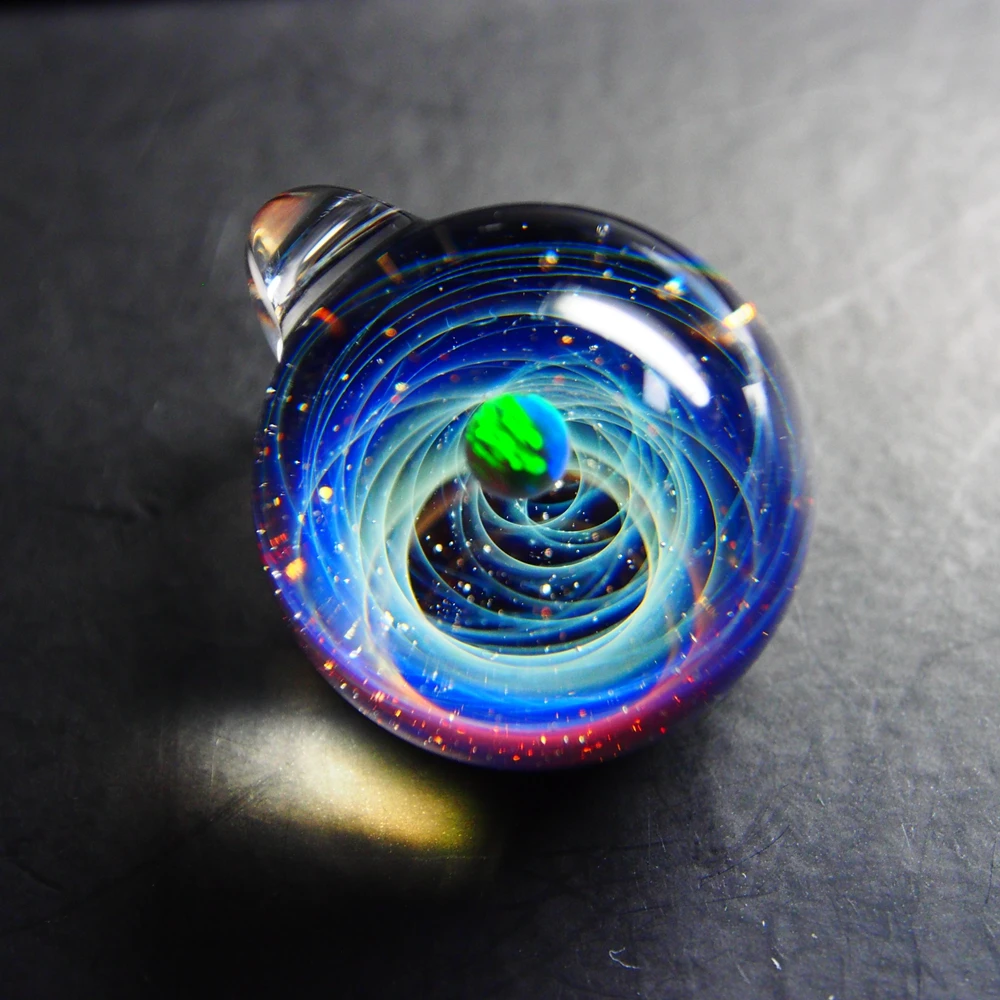 Дизайн популярное ожерелье Галактическое стекло космическая Вселенная шар опал ремесла кулон ожерелье юбилей день рождения Рождественский подарок - Окраска металла: Design-4