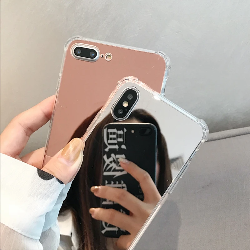 Чехол с полным зеркалом Airbag ДЛЯ iphone 11 Pro MAX 6 6s 8 7 Plus 10 X XS XR Dropproof мягкий акриловый чехол