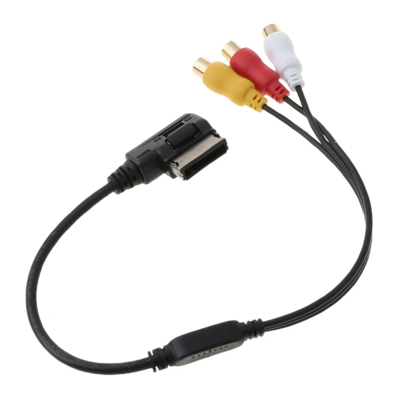 AMI до 3 RCA Phono Аудио Видео Музыка AV видео кабель для Audi A3 A6 A8 Q7 S7|Кабели адаптеры и