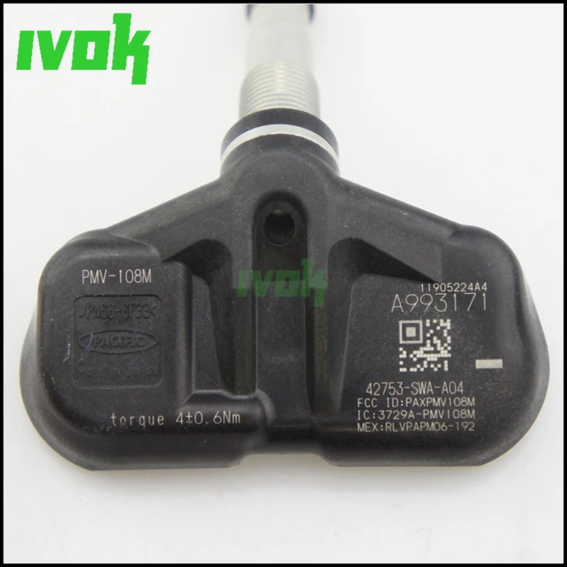 Датчик давления в шинах TPMS для Honda Accord CR V 08 09 10 11 42753 SWA A04 315 МГц|tyre pressure sensor|tpms tire