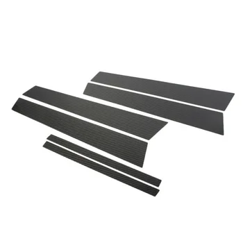 

Car Stickers Door Window Pillar For BMW 3 Series E90 2005-12 Black Carbon