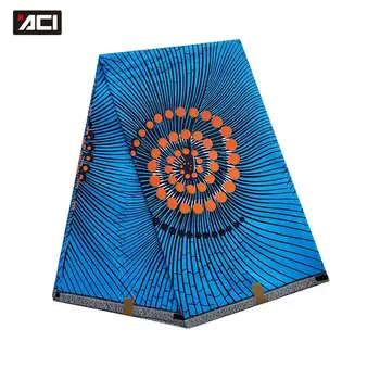 

ACI New Arrivals African Wax Fabric Ankara Clothing Java Prints 6 Yards Fashion Veritable Wax African Ankara Fabrics Batik Tissu
