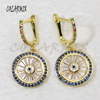 

5 Pairs crystal eye earrings dangle earrings hook earrings crystal earrings accessories for women jewelry accessories 5797