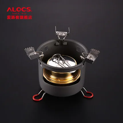 

Alocs alocs Liquid Solid Alcohol Stove Outdoor Windproof Furnace End Portable Stove Open Country Stove Camping Stove
