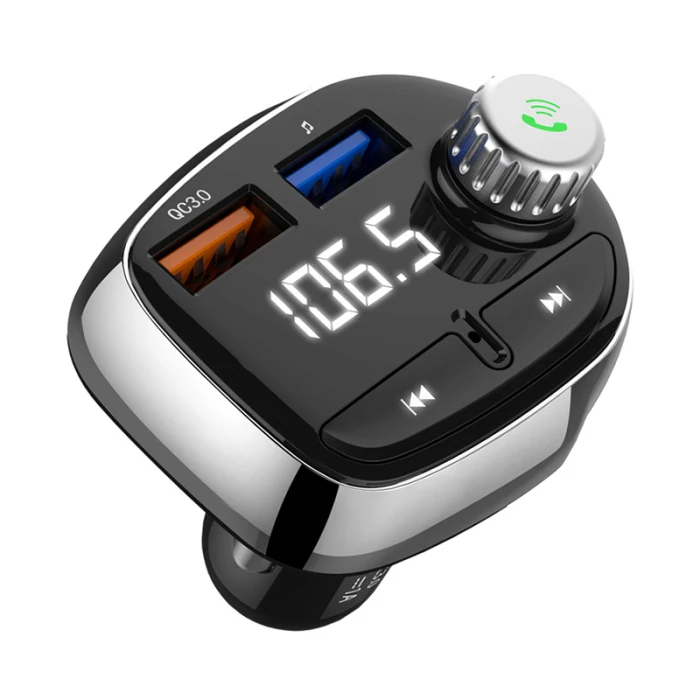 Автомобильное зарядное устройство Bluetooth MP3-плеер FM Музыкальный Радио беспроводной Hands-free Dual USB GDeals