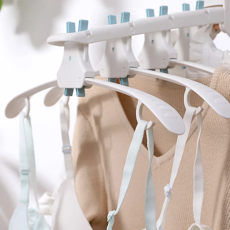Foldable Rotatable Clothing Hangers Creative with Hooks Scarf Clothes Drying Hanger Closet Garment Racks Hangers for Clothes
