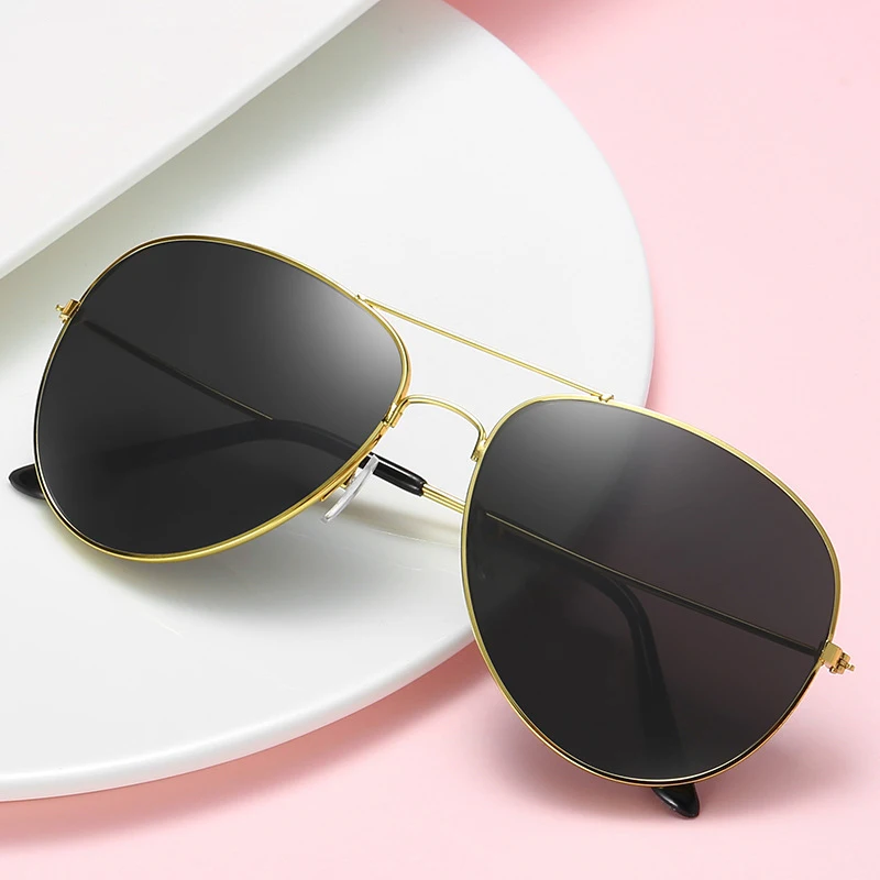 Classic Pilot Sunglasses Woman Fashion Brand Designer Sun Glasses Male Mans Colorful Mirror Aviation Metal Frame Driving Oculos