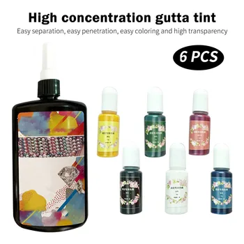 

Handmade DIY Soft Transparent Tasteless Glue Multicolor Fine Glue Set DIY Crystal Epoxy Mold Art Dye Pigment Color DIY dropship