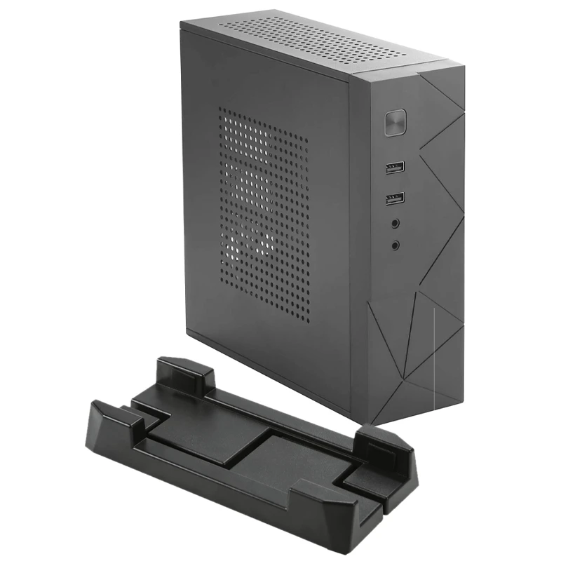 MX01 SECC безвентиляторный мини ITX шасси для HTPC с 3,5 дюймовым отсеком для жесткого диска и вертикальной подставкой (черный)|Компьютерные корпуса| | АлиЭкспресс