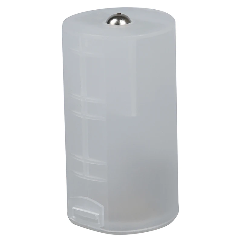 

Transparent White 2 AA into D Cell Holder Case Batteries Converter