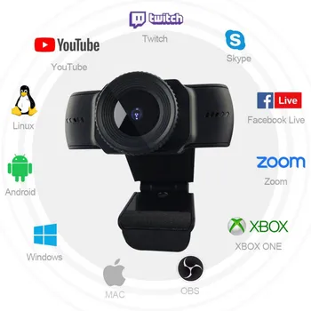 

3 Million Pixel 720/1080p Auto Focus Built-in Microphone Lens Computer Camera High-definition USB Camera Free Drive Webcams
