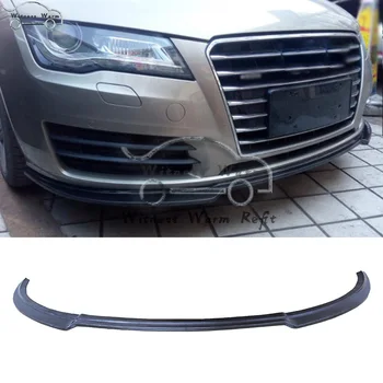 

Carbon Fiber Front Bumper Lip Splitters For Audi A7 Standard bumper S7 style 2012 2013 2014 2015 Front Bumper Chin Lip Spoiler