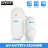KERUI M518 Wireless Doorbell Self power generation Home Security Welcome Smart Chimes Door bell LED light 52 Songs with  Button ► Photo 1/6