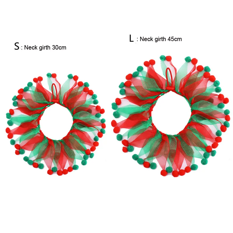 Модный шарф для собаки на Рождество, эластичный ошейник для кошки, собаки, ленты, шейный платок для собак, рождественские ошейники для праздника, косплей, 10A