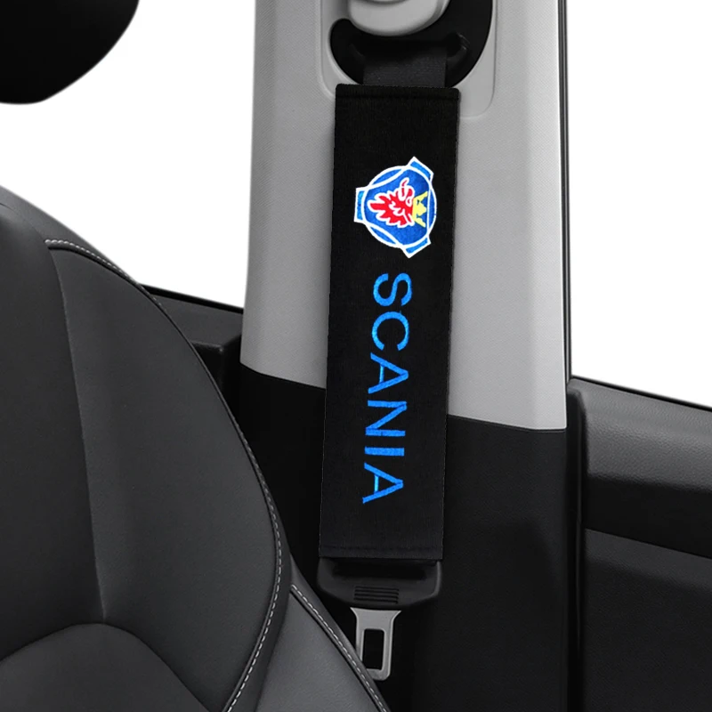 Car Styling Auto Shoulder Pads Cover Case for SCANIA SAAB Emblem Accessories Car-Styling Sticker Seat Belt | Автомобили и