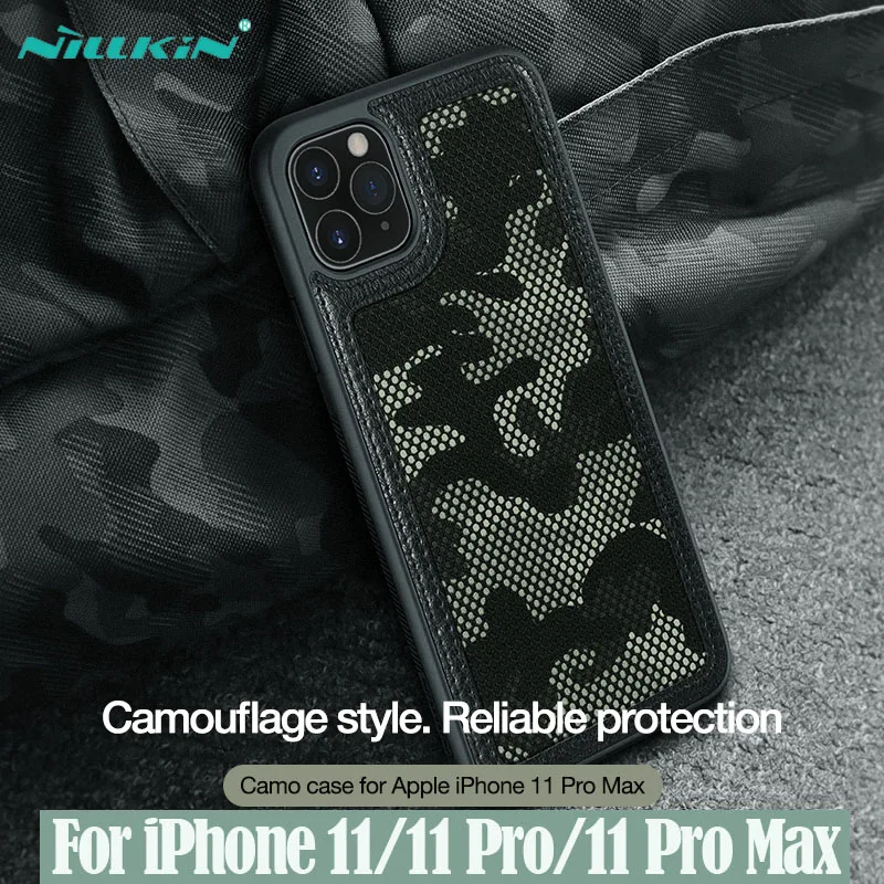 Для iPhone 11 Pro Max чехол 5,8 6,1 6,5 NILLKIN камуфляжный чехол с камуфляжным узором ткань против брызг воды задняя крышка для iPhone11