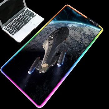 

Yuzuoan Star Wars RGB Large Speed Control Game Mouse Pad USB Cable LED 7-Color Lighting Backlight Thickened Wearable PC Mat