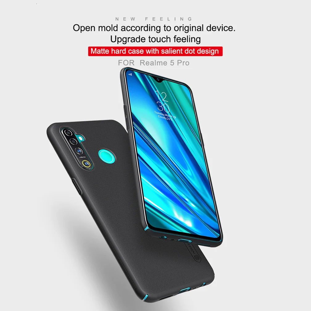 Для Realme 5 Pro Чехол прочный Чехол, Nillkin противоударный чехол для Realme 5 Pro Мобильный телефон Матовый Щит Жесткий