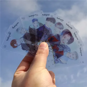 

Kpop ATEEZ YUN HO SAN SEONG HWA MIN GI Through Card PVC Photo Small LOMO Card ATINY Collection INS Fans Gifts