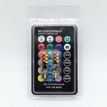

5 Sets T10 12V RGB Light 1.3W Accessory Parts Universal LED Remote Control