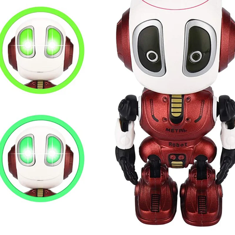 Записывающий говорящий робот для детей, детские игрушки, развивающие роботы, игрушки, светодиодный контроль глаз, лучший подарок на день рождения для 3 лет