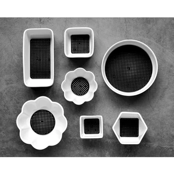 

Plastic Flower Pot Bottom Hole Mesh Potted Plant Prevent Soil Loss Net Tools Black SP99