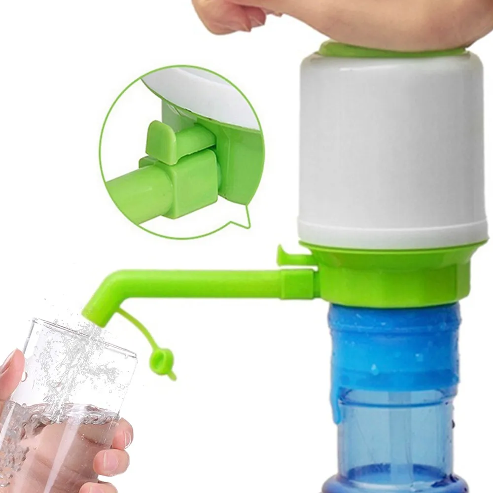 

Fit All Drinking Bucket Portable Bottled Drinking Water Hand Press Removable Tube Innovative Vacuum Action Manual Pump Dispenser