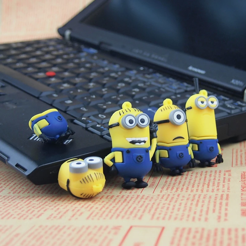 4 различных интересных маленьких желтых парней флеш накопитель USB флешка 128 Мб 32