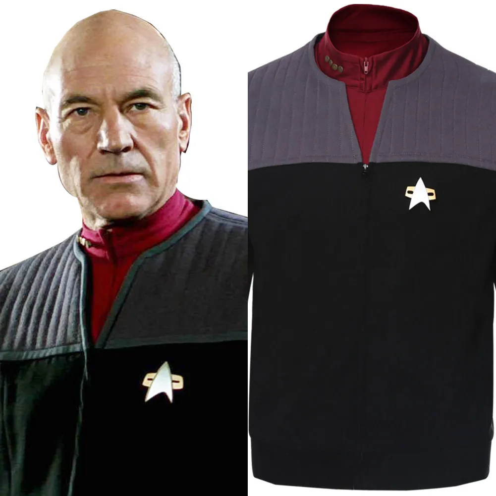 Star Trek Generations Jean-Luc Picard Uniform Cosplay Kostüm Outfit Anzug
