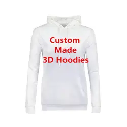 Высокое качество толстовки с капюшоном для женщин Личность 3D принт Custom Hoodie дропшиппинг оптовиков