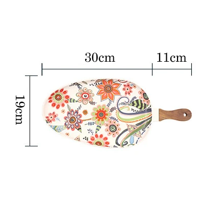 Oval plate-L
