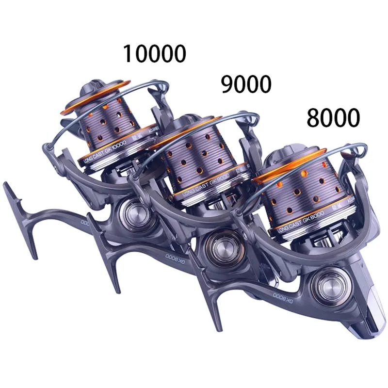 GK 8000 9000 10000 металлическая проволочная чашка якорь Рыбное колесо Сверхлегкий подшипник из нержавеющей стали озеро рыболовное спиннинговое колесо Тормозная сила