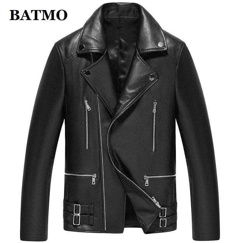 sheepskin coat mens vintage BATMO 2021 new arrival high quality natural real leather jackets men,male sheepskin leather coat,PDD32 lambskin coat