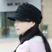 Модная однотонная Кепка с козырьком в стиле милитари, осенняя и зимняя винтажная Лоскутная Кепка, берет для женщин, английский стиль, теплая Кепка, головной убор, хит