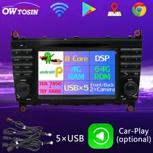 PX6 Octa Core Android 9,0 4+ 64G 5 USB для Mercedes Benz C Class W203 C180 C200 C220 C230 C240 C250 C270 C280 C300 C320 автомобильный радиоприемник