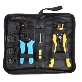 

GYTB Wire Stripper And Crimping Tool Kit Ratchet Crimping Tool For Insulating Non-Insulated Terminals
